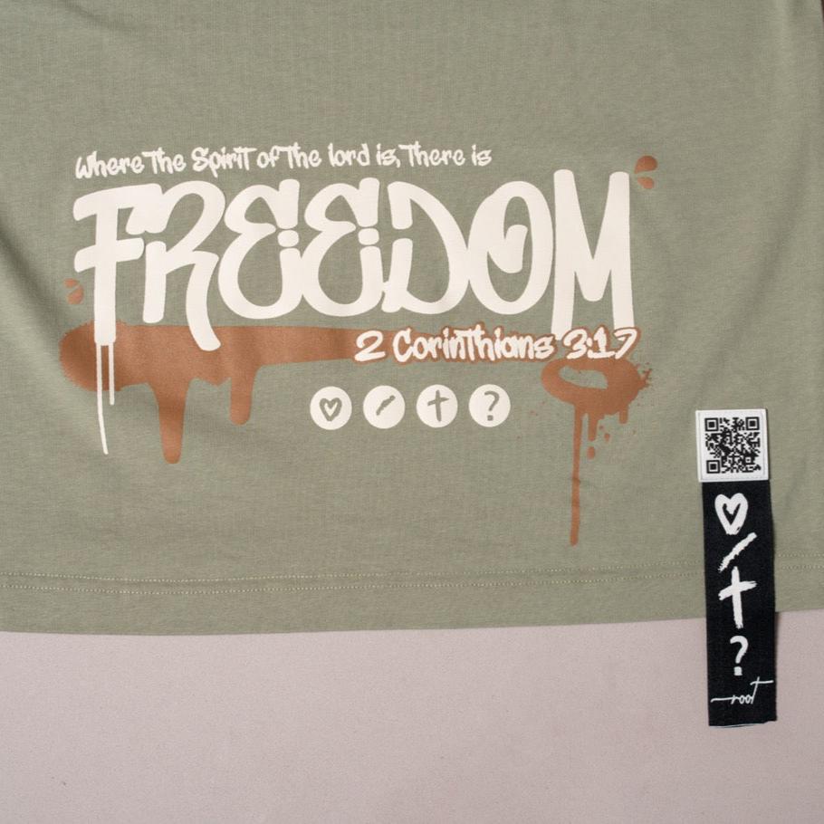 T-Shirt Oversize Verde Pistacho Ref. FREEDOM