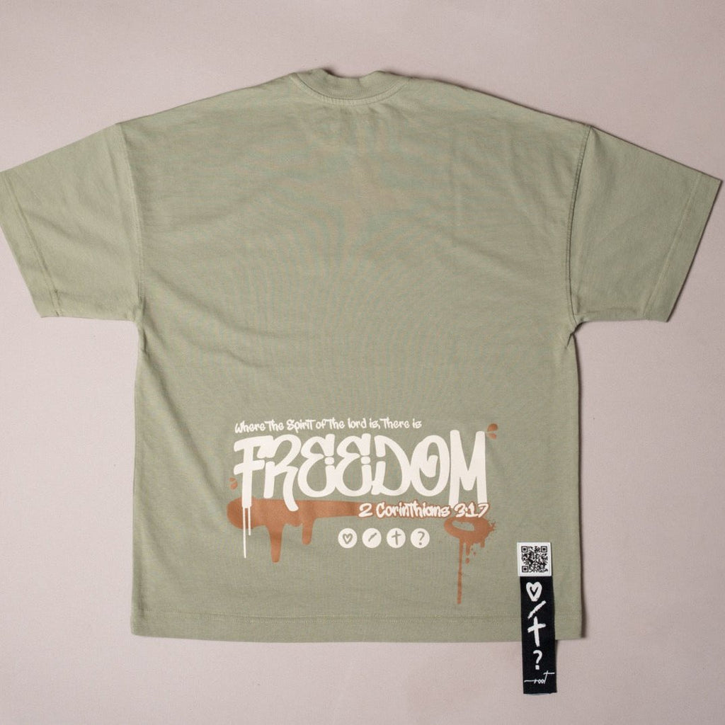 T-Shirt Oversize Verde Pistacho Ref. FREEDOM