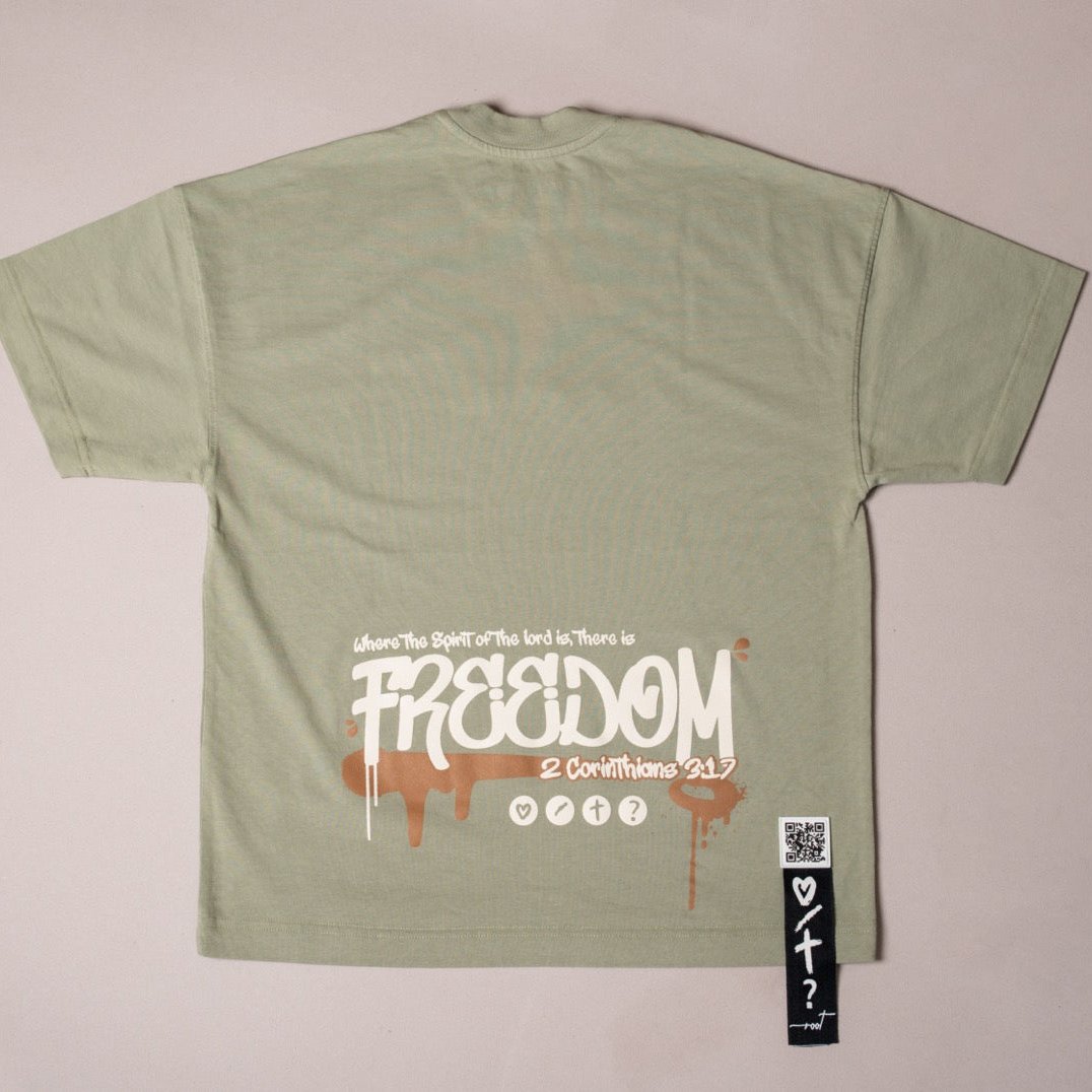 T-Shirt Oversize Verde Pistacho Ref. FREEDOM