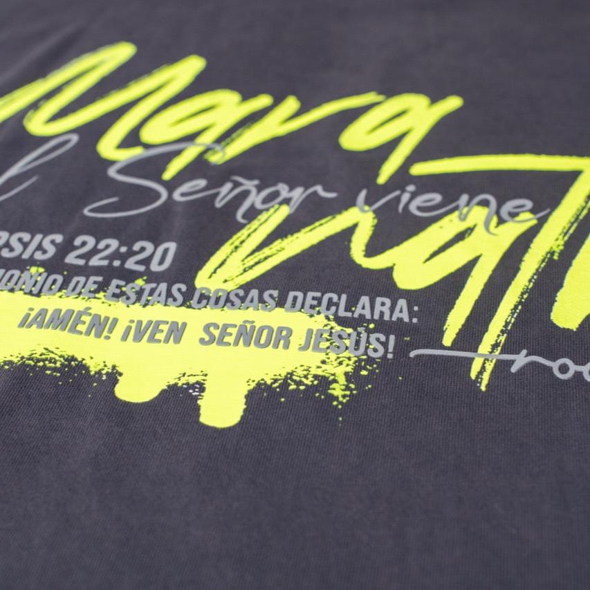 T-Shirt Oversize Negra Ref. MARANATHA