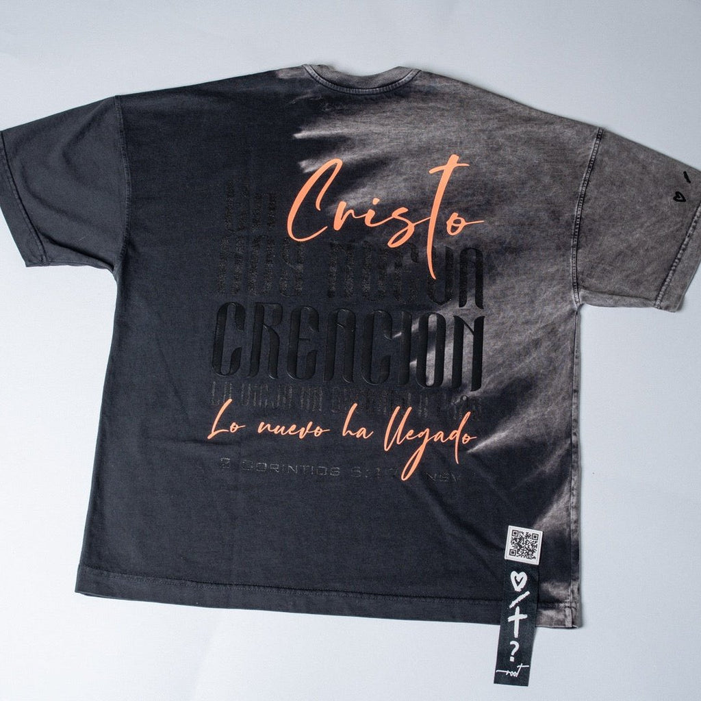 T-Shirt Oversize Negra Ref. NUEVA CRIATURA